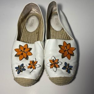 Micheal Kors flower espadrilles